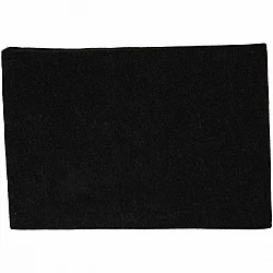Felt sheet - black, textured (A4, 10 sheets)