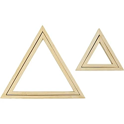 Triangular Wooden Frame (2 pcs)