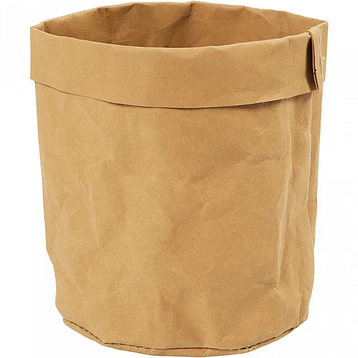 Artificial Leather Storage Basket (Ø11 cm)