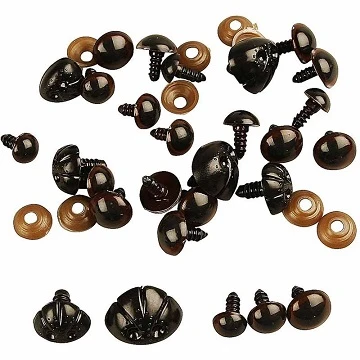 Декоративные глазки и носики (12 шт.)