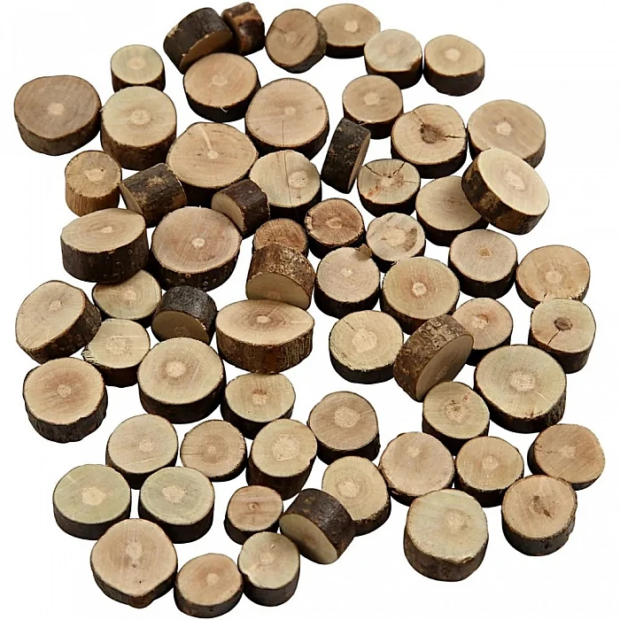 Wooden Discs Mix (10–15 mm)