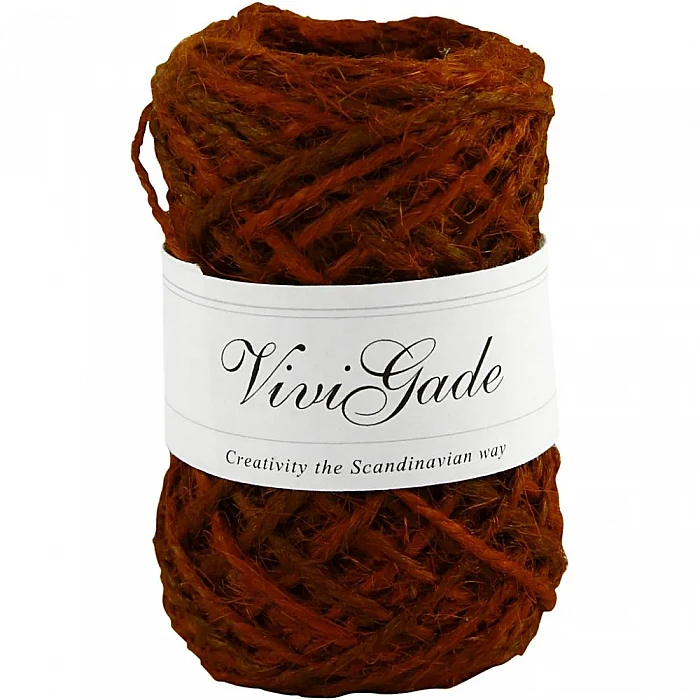 Красная конопляная верёвка (30 м)