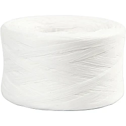 Paper raffia twine - white (100 m)