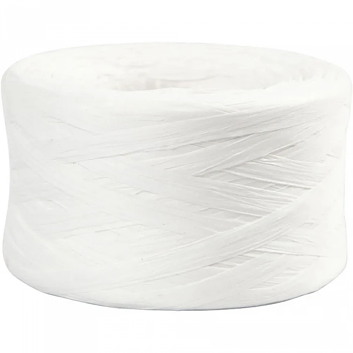 Paper raffia twine - white (100 m)