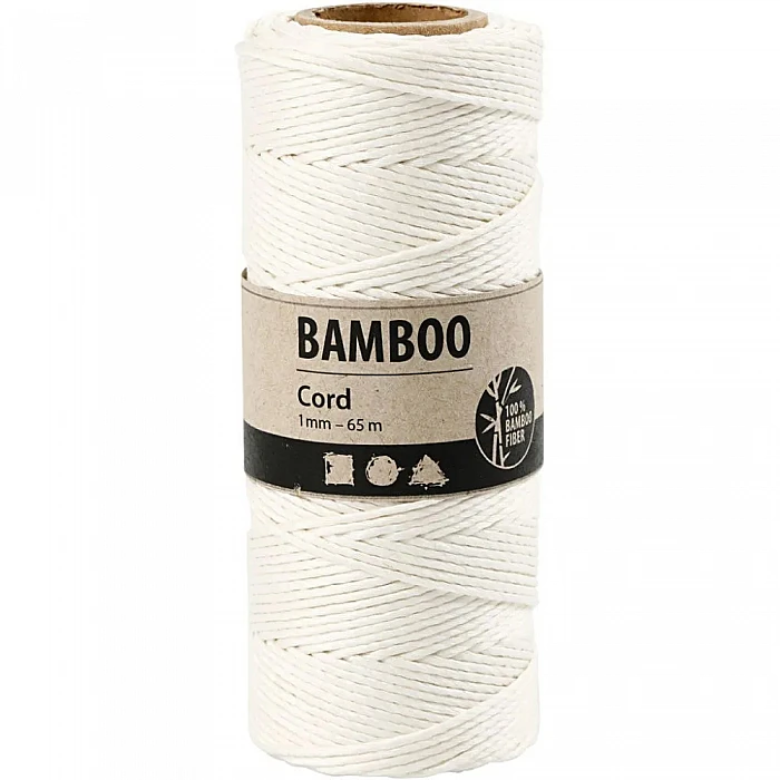 Bamboo Twine Rope - White (65m)