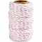 Cotton Twine - White/Pink (50 m)