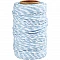 Cotton Twine - White/Light Blue (50 m)