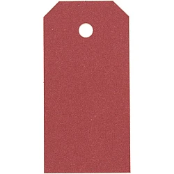 Red Cardboard Tags - Red (4 x 8 cm, 20 pcs)