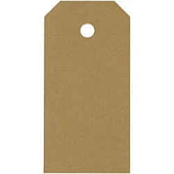 Cardboard Tags - Gold (4 x 8 cm, 20 pcs)