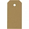 Картонные бирки - золотые (4x8 см, 20 шт.)