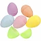 Matte Plastic Eggs (12 pcs, H 6 cm)