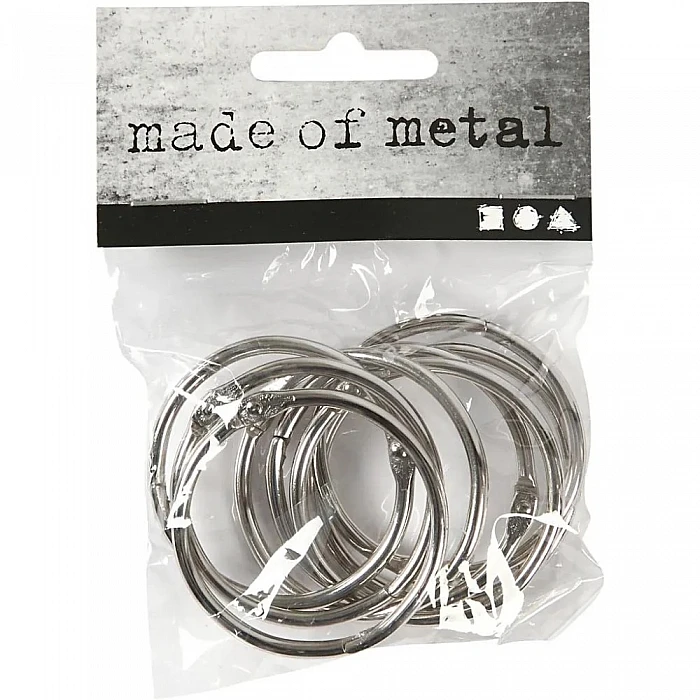 Кольца для блокнотов/альбомов D 38 мм, 8 шт.