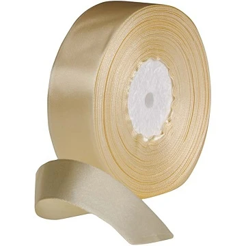 Сатиновая лента — кремовая (шир. 38 мм, 50 м)