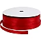 Атласная лента - красная (шир. 9 мм, 100 м)