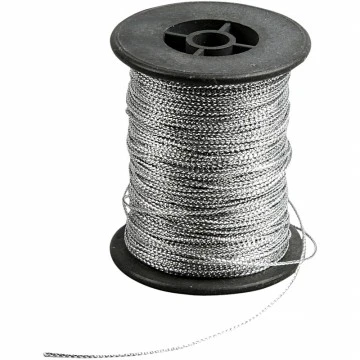 Металлическая нить (100 м) - серебристая