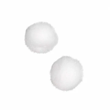 Белые помпоны (D 20 мм, 100 шт.)