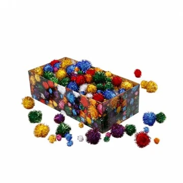 Spīdīgu pon-ponu mix (400 gb.)