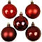 Christmas tree decorations - red (20 pcs.)