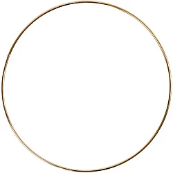 Metal Wire Rings - Gold (Ø 20 cm, 1 pc)