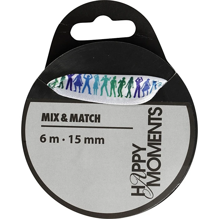 Satin Ribbon - Patterned (15 mm W, 6 m)