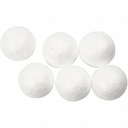 Polystyrene Balls (Ø 1.5 cm, 20 pcs)