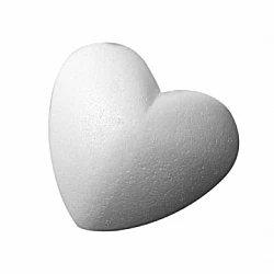 Polystyrene Hearts (11 cm, 25 pcs)
