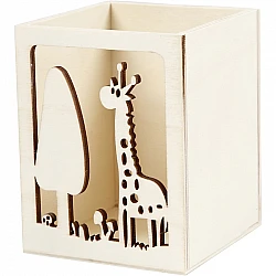 Wooden Desk Organizer for Stationery – Giraffe