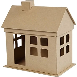 Paper mâché house (23 cm)