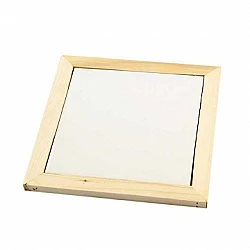 Wooden Frame with Porcelain Drawing Surface (15 x 15 cm)