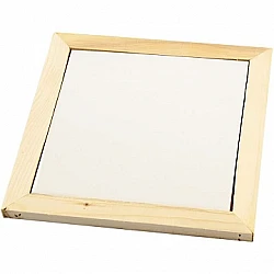 Wooden Frame with Porcelain Surface for Drawing (18.5 x 18.5 cm)