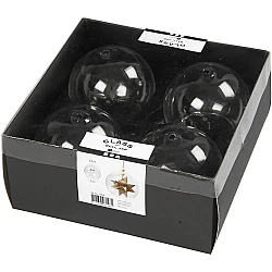 Plastic balls without base (Ø8 cm, 4 pcs)