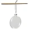 Flat glass decoration (Ø8 cm, 6 pcs)
