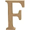 Буква F из древесных волокон (13 см)