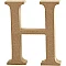 Буква H из древесной стружки (13 см)