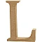 Буква L из древесной стружки (13 см)