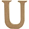 Буква U из коковолокна (13 см)