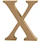 Буква X из древесной стружки (13 см)