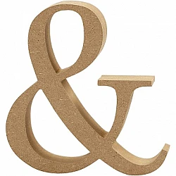 Wooden fiber symbol & (13 cm)