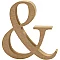 Символ из древесной стружки & (13 см)
