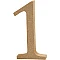 Wooden Digit 1 (13 cm)