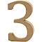 Wooden number 3 (13 cm)