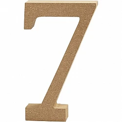 Wooden numeral 7 (13 cm)