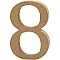 Wooden number 8 MDF (13 cm)