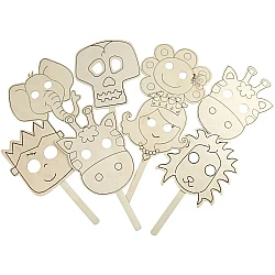 Assorted Wooden Masks (16 pcs)