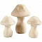 Decorative Wooden Mushrooms (3 pcs)