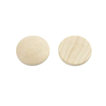 Деревянные пуговицы (25 x 5 мм, 15 шт.)