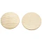 Wooden buttons (40 x 5.2 mm, 100 pcs)