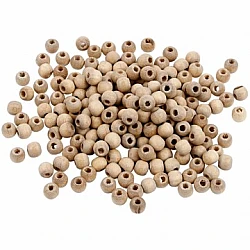 Деревянные бусины (5 мм, 110 шт.)