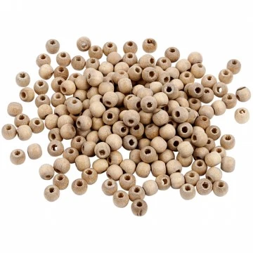 Деревянные бусины (5 мм, 110 шт.)