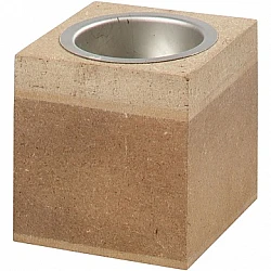 Wood Fiber Candle Holder (6 x 6 x 6 cm)